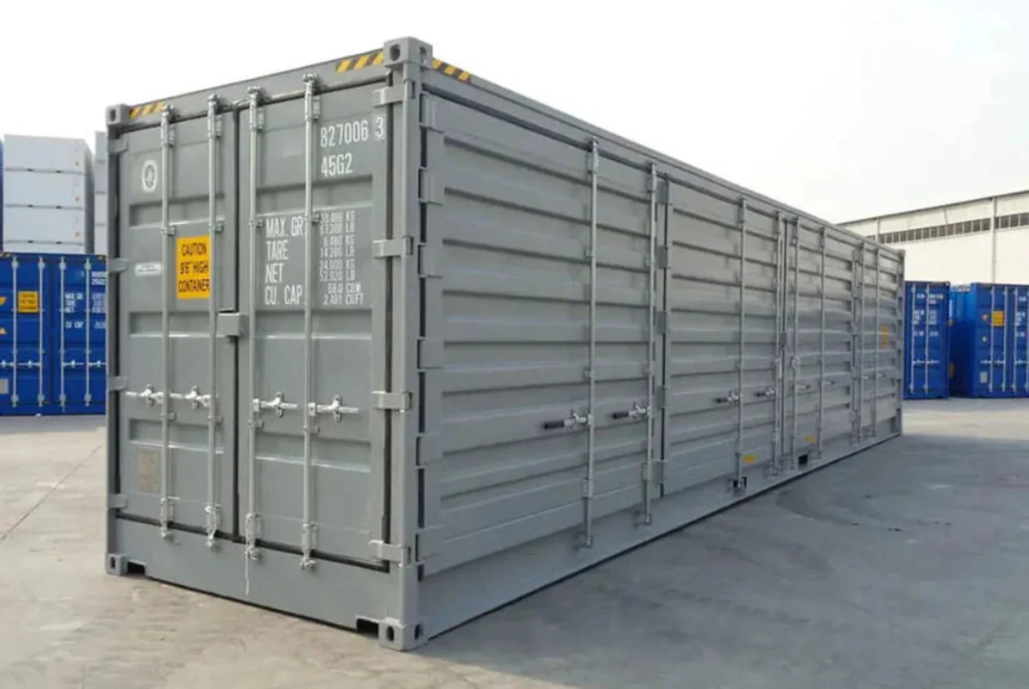 40-Fuß-HC-Seecontainer mit Seitentüren